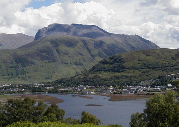 Ben Nevis towering above Fort William